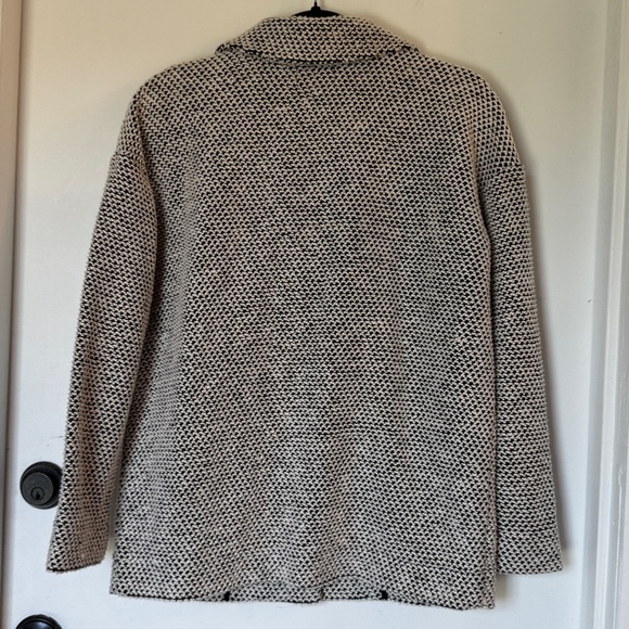 Marine Layer Birdseye Blazer black white contrast small women’s - Picture 5 of 5